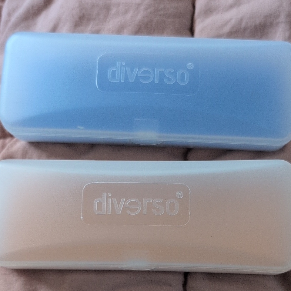 Diverso Blue And Cream Storage Cases